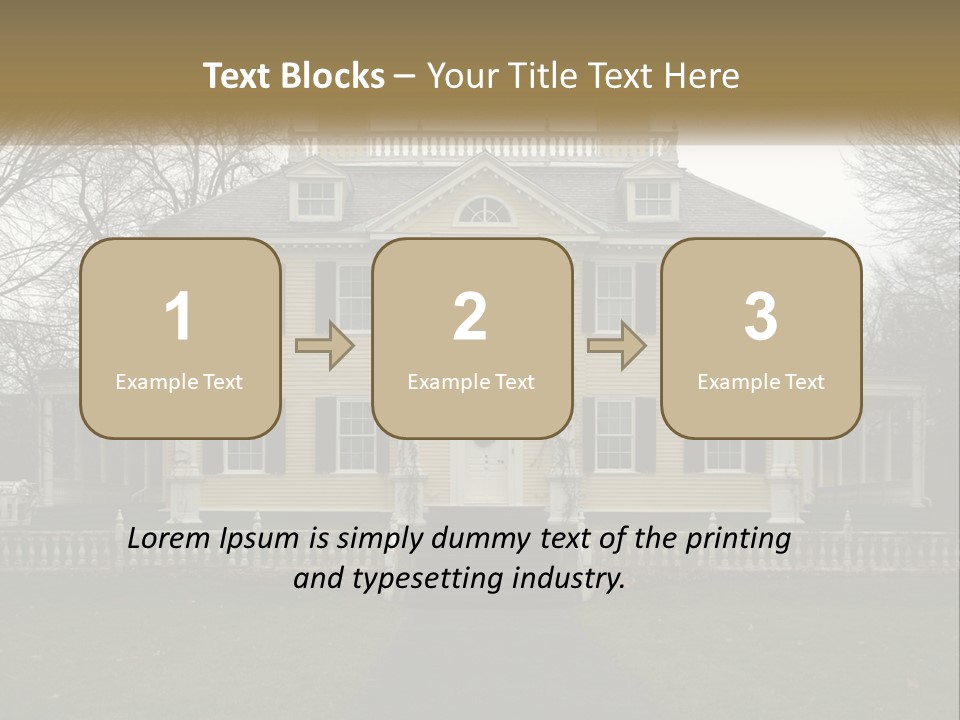 Traditional Culture Architecture House PowerPoint Template