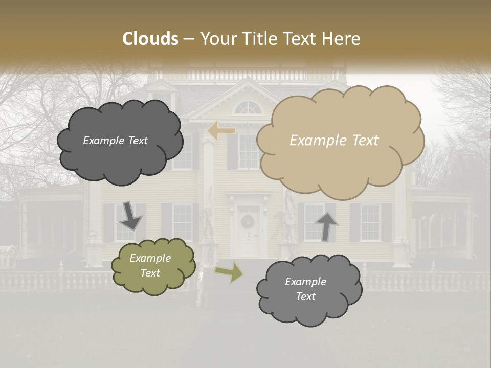 Traditional Culture Architecture House PowerPoint Template