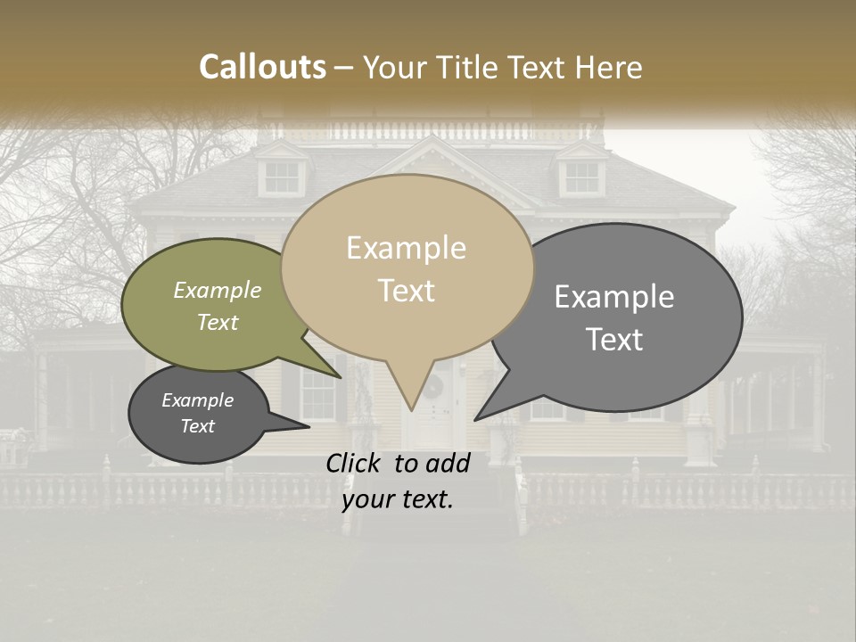 Traditional Culture Architecture House PowerPoint Template