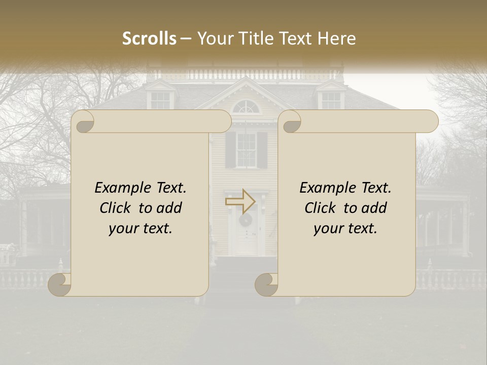 Traditional Culture Architecture House PowerPoint Template
