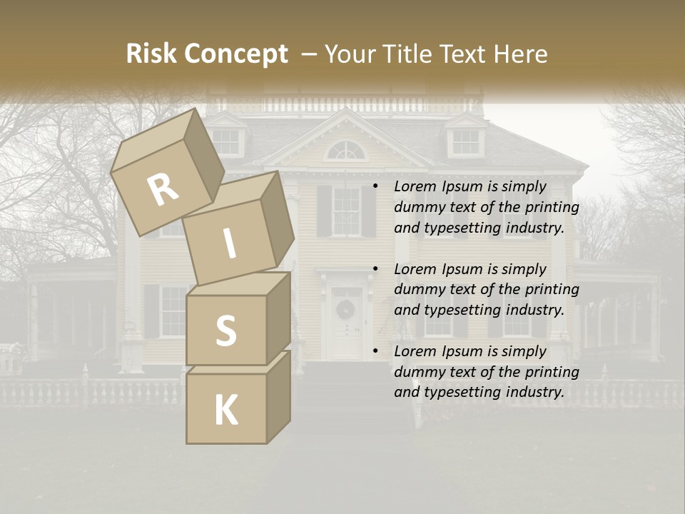 Traditional Culture Architecture House PowerPoint Template