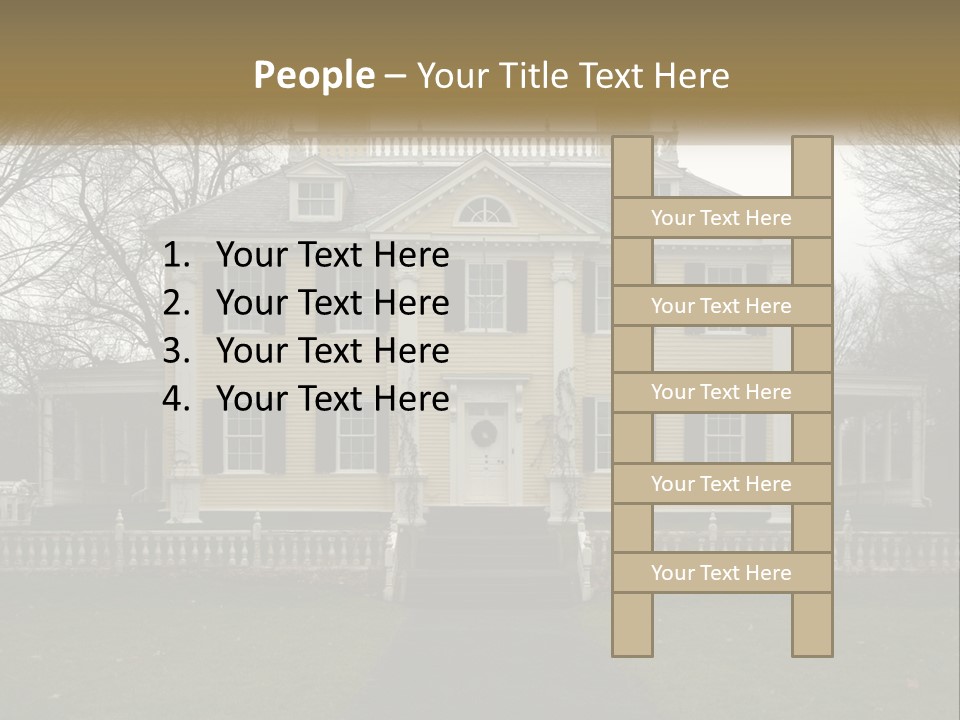 Traditional Culture Architecture House PowerPoint Template