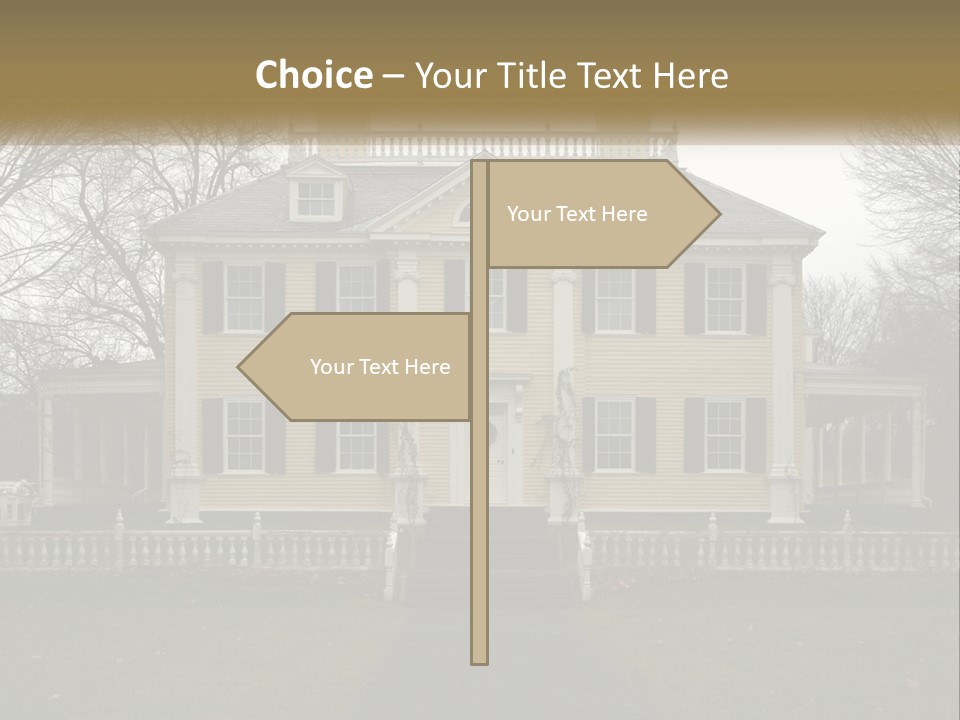 Traditional Culture Architecture House PowerPoint Template