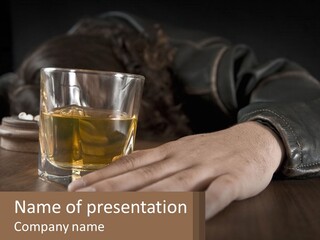 Depression Despair Addiction PowerPoint Template