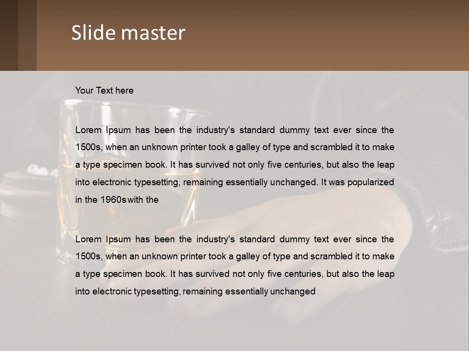 Depression Despair Addiction PowerPoint Template