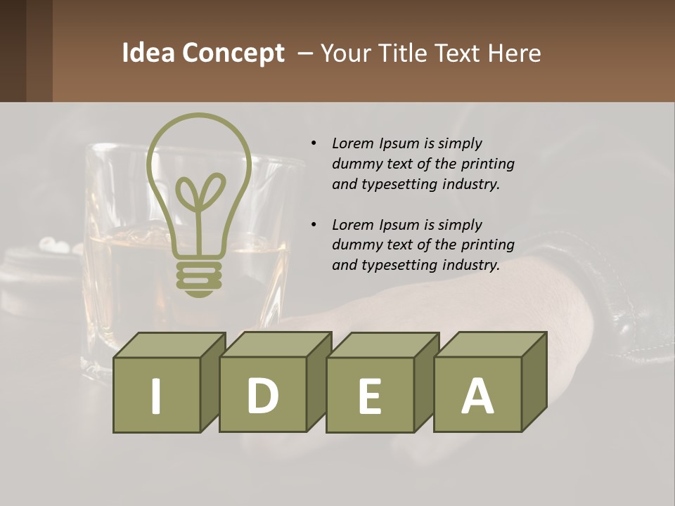 Depression Despair Addiction PowerPoint Template