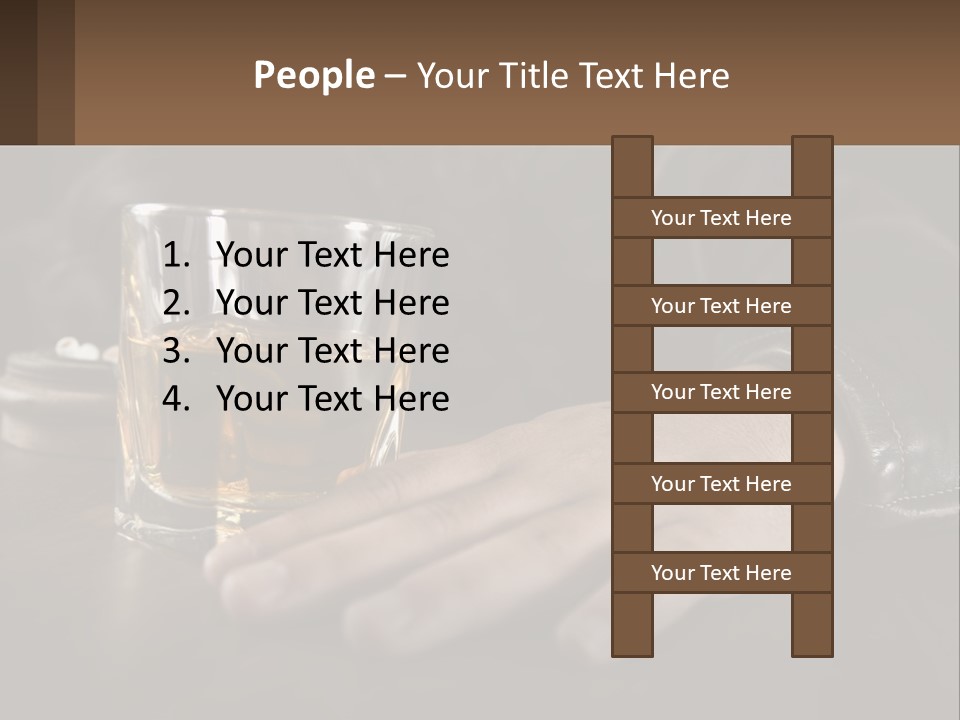 Depression Despair Addiction PowerPoint Template