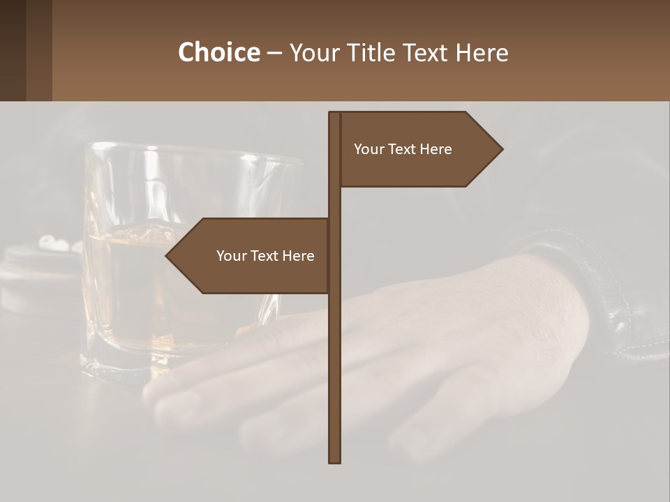 Depression Despair Addiction PowerPoint Template