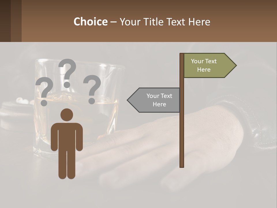 Depression Despair Addiction PowerPoint Template