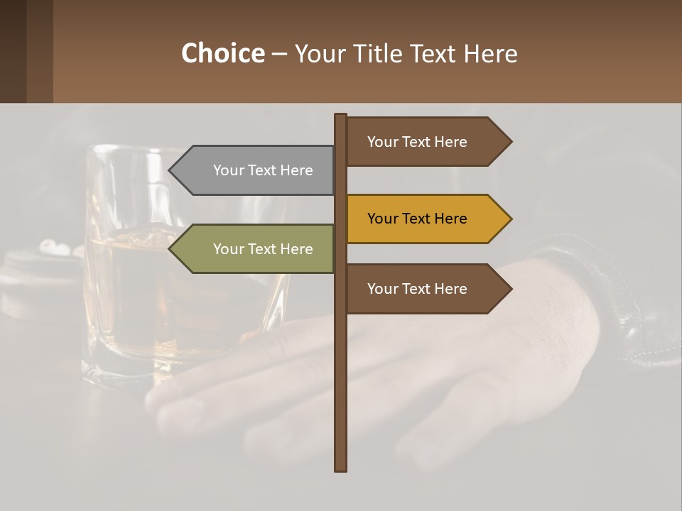 Depression Despair Addiction PowerPoint Template