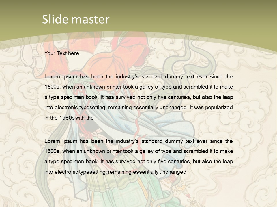 Decorate Red Style PowerPoint Template