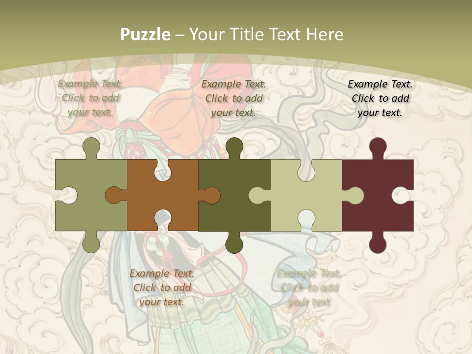 Decorate Red Style PowerPoint Template