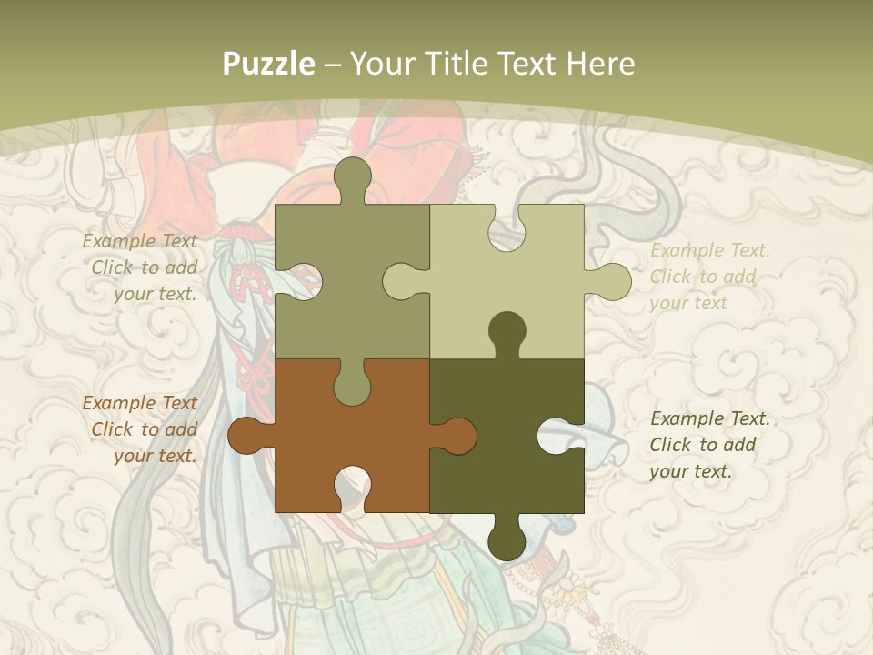 Decorate Red Style PowerPoint Template