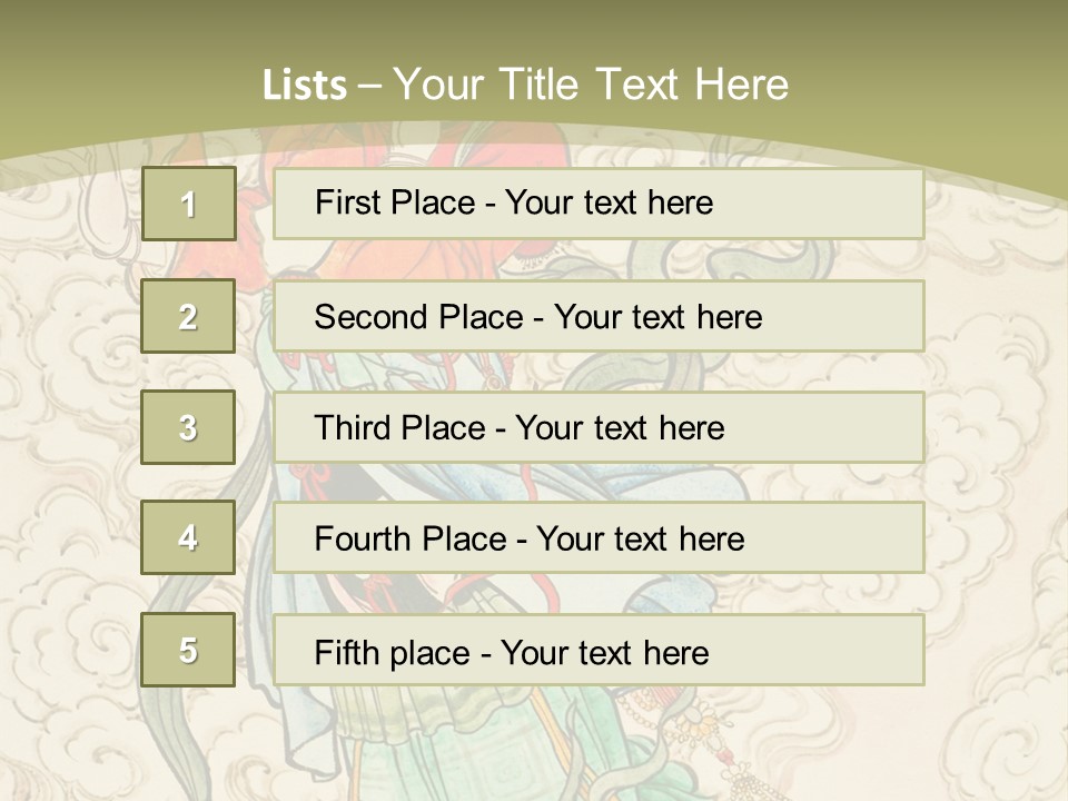Decorate Red Style PowerPoint Template