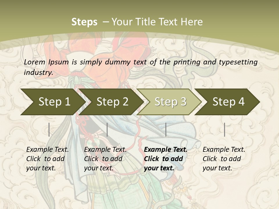 Decorate Red Style PowerPoint Template