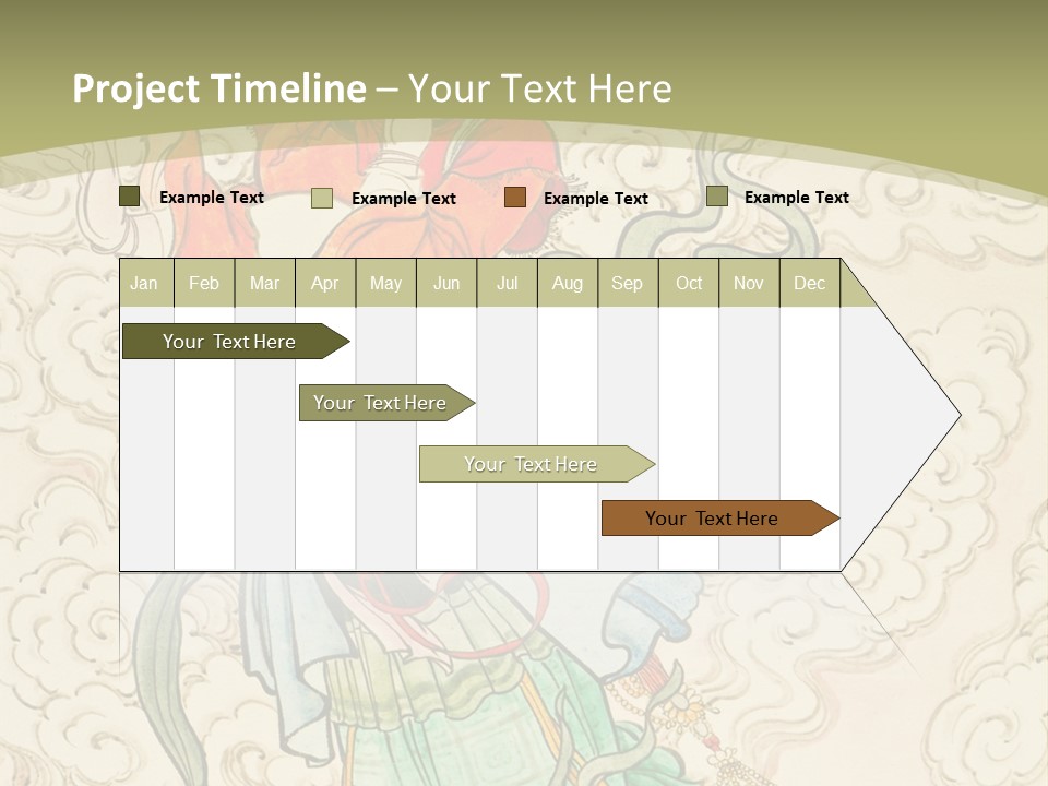 Decorate Red Style PowerPoint Template