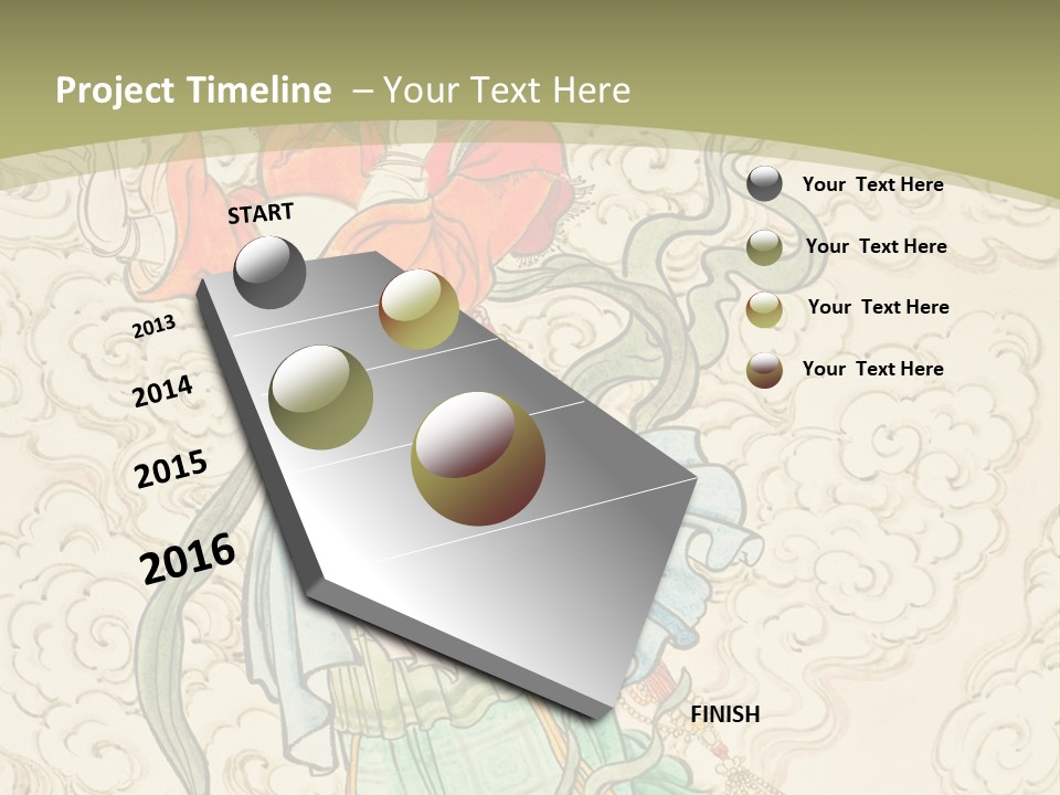 Decorate Red Style PowerPoint Template