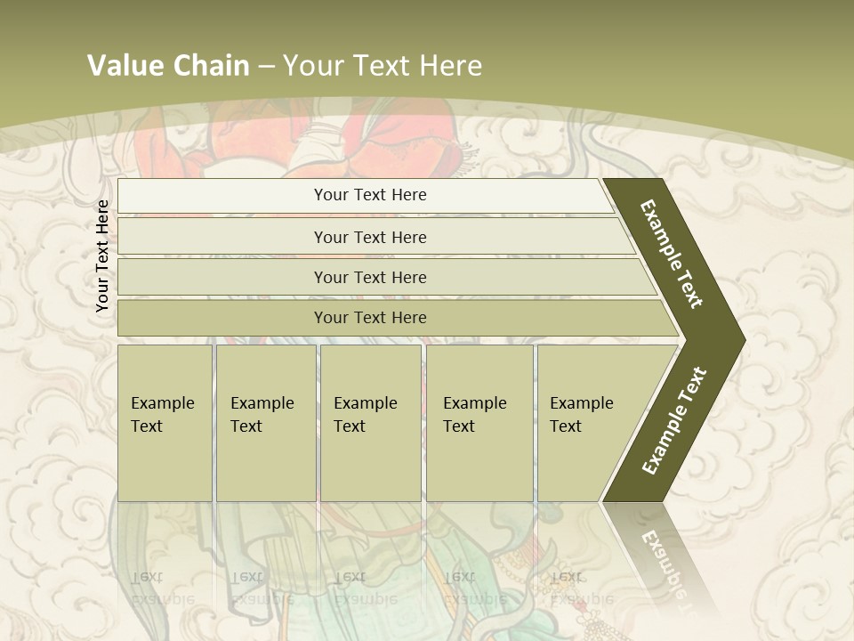 Decorate Red Style PowerPoint Template