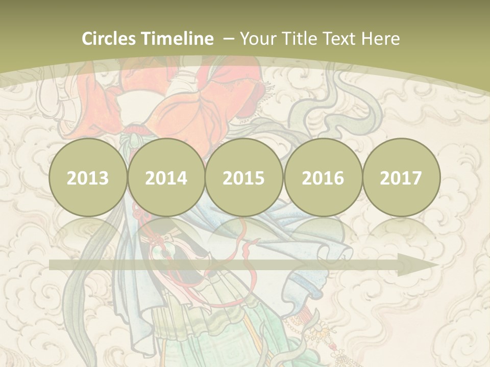 Decorate Red Style PowerPoint Template