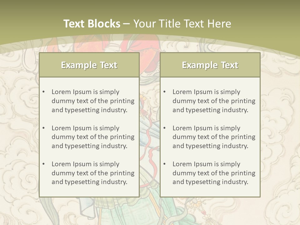 Decorate Red Style PowerPoint Template