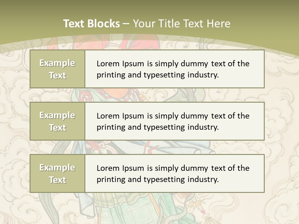 Decorate Red Style PowerPoint Template