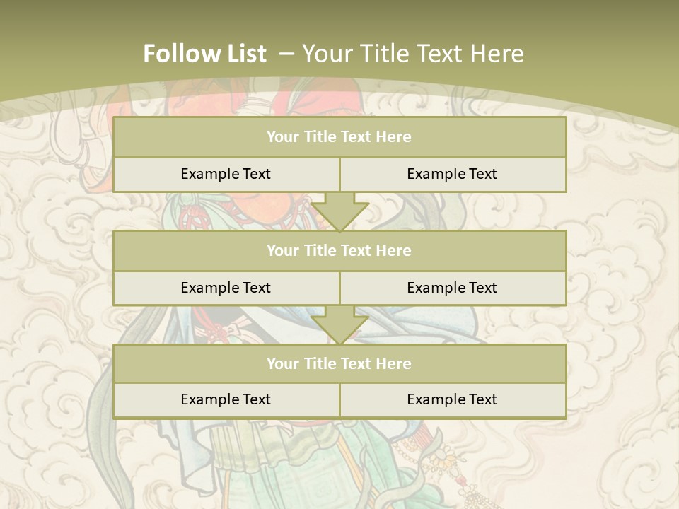 Decorate Red Style PowerPoint Template