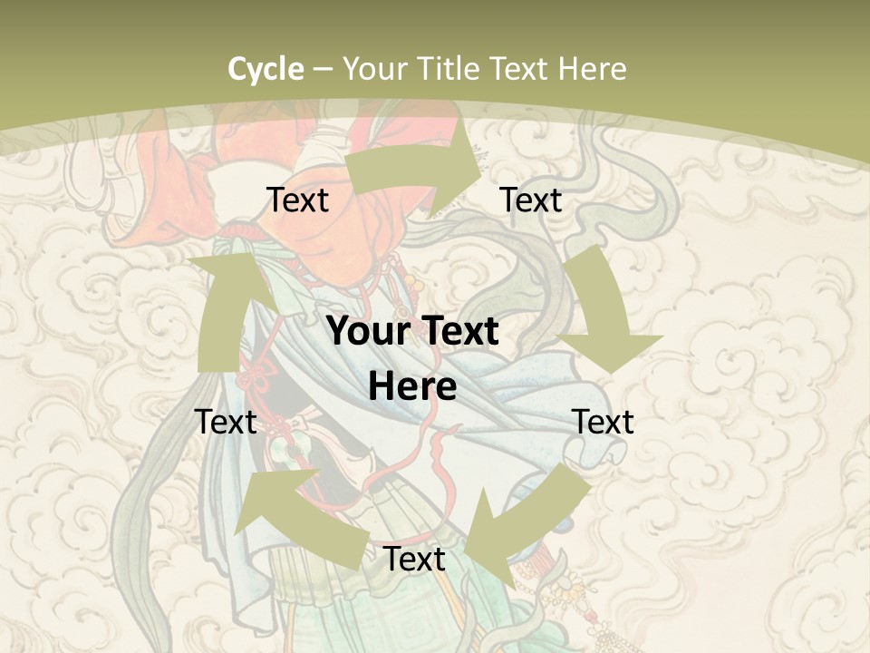 Decorate Red Style PowerPoint Template