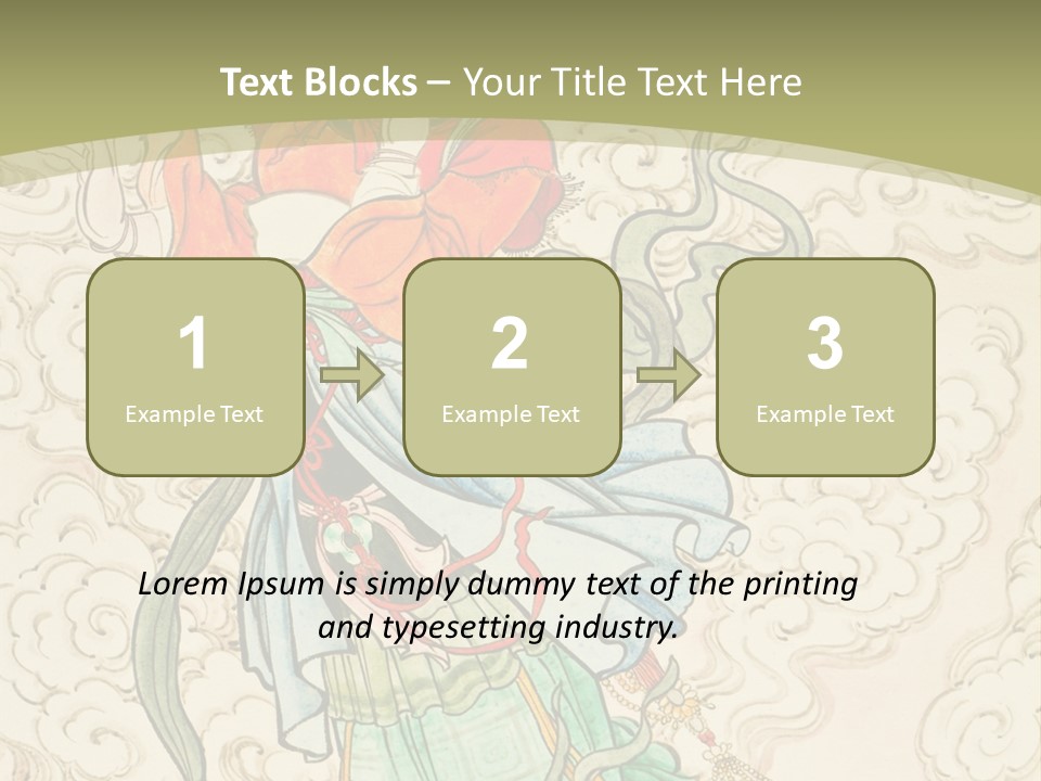 Decorate Red Style PowerPoint Template