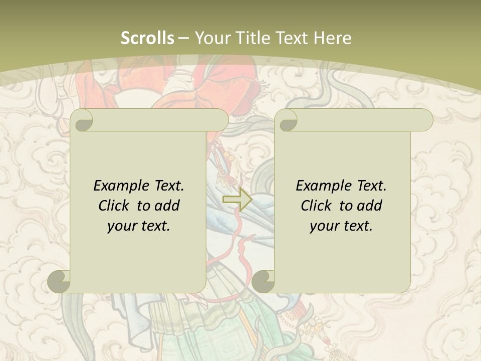 Decorate Red Style PowerPoint Template