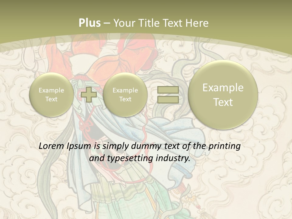 Decorate Red Style PowerPoint Template