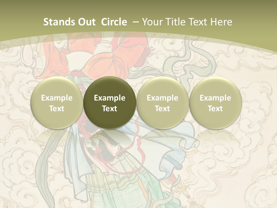 Decorate Red Style PowerPoint Template