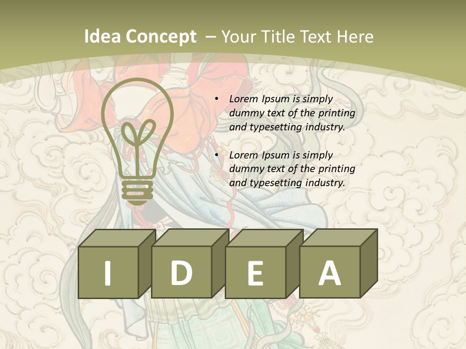 Decorate Red Style PowerPoint Template