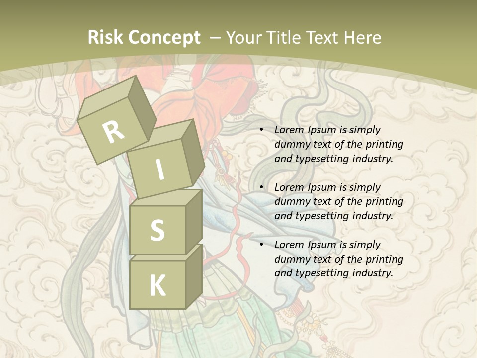 Decorate Red Style PowerPoint Template