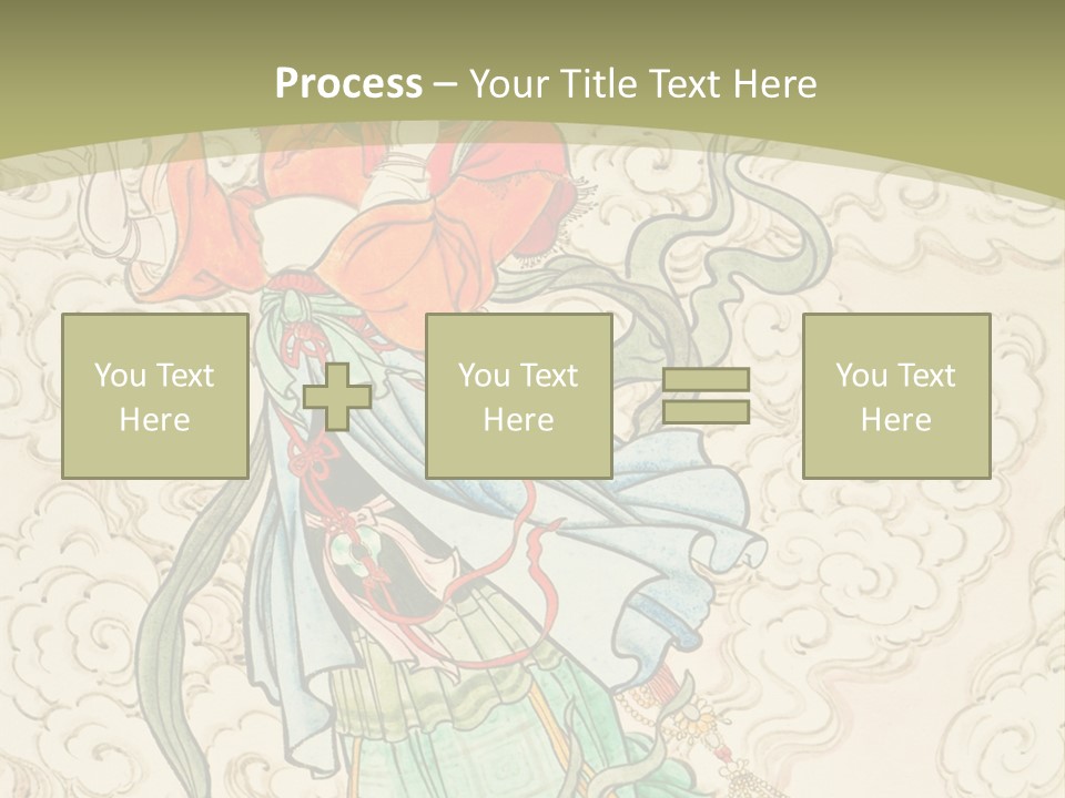 Decorate Red Style PowerPoint Template