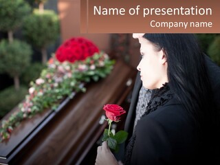 Man Family Flower PowerPoint Template