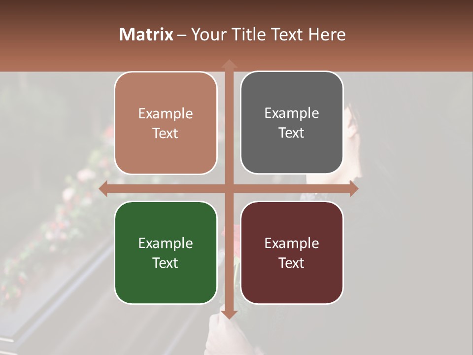 Man Family Flower PowerPoint Template