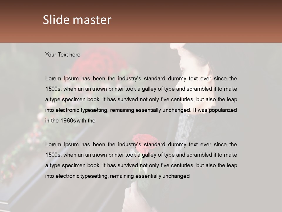 Man Family Flower PowerPoint Template