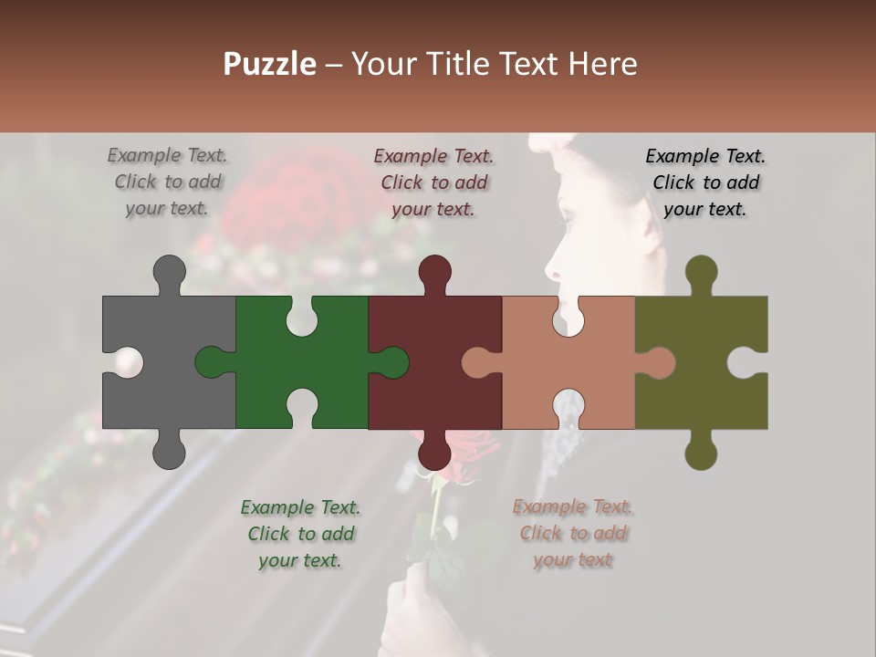 Man Family Flower PowerPoint Template