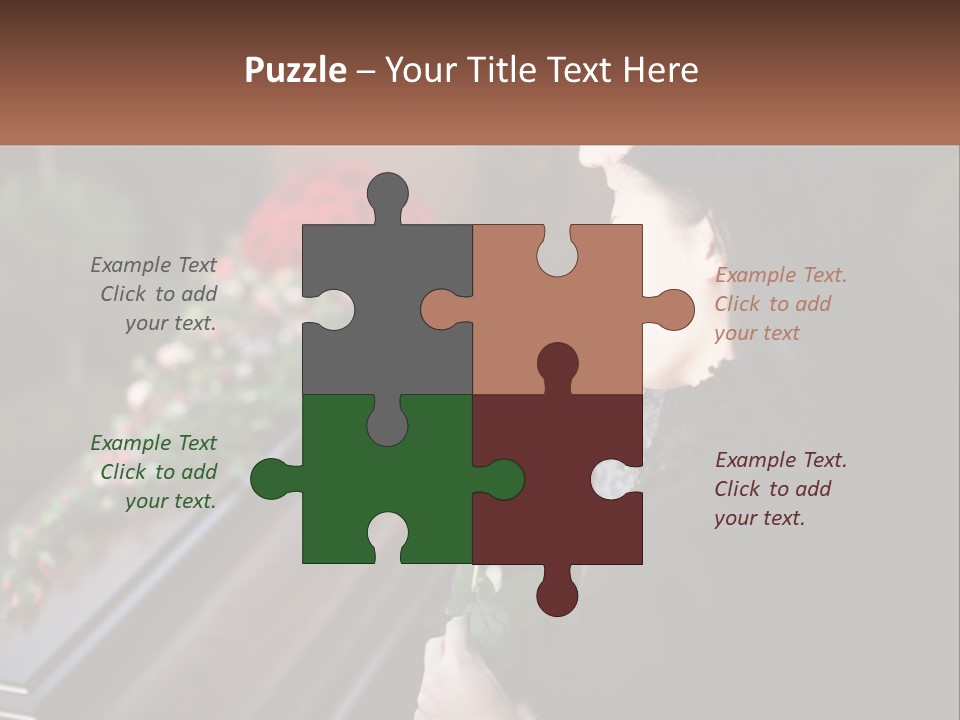 Man Family Flower PowerPoint Template