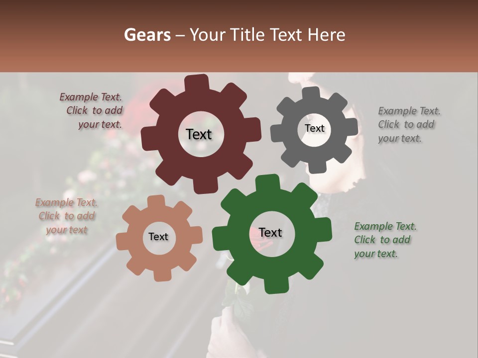 Man Family Flower PowerPoint Template