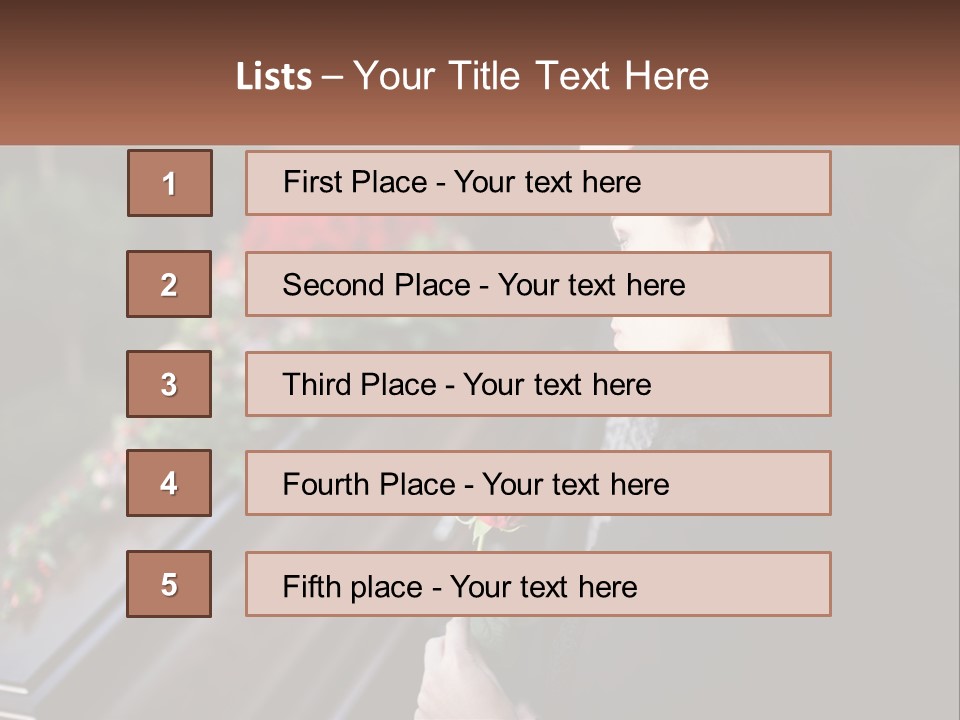 Man Family Flower PowerPoint Template