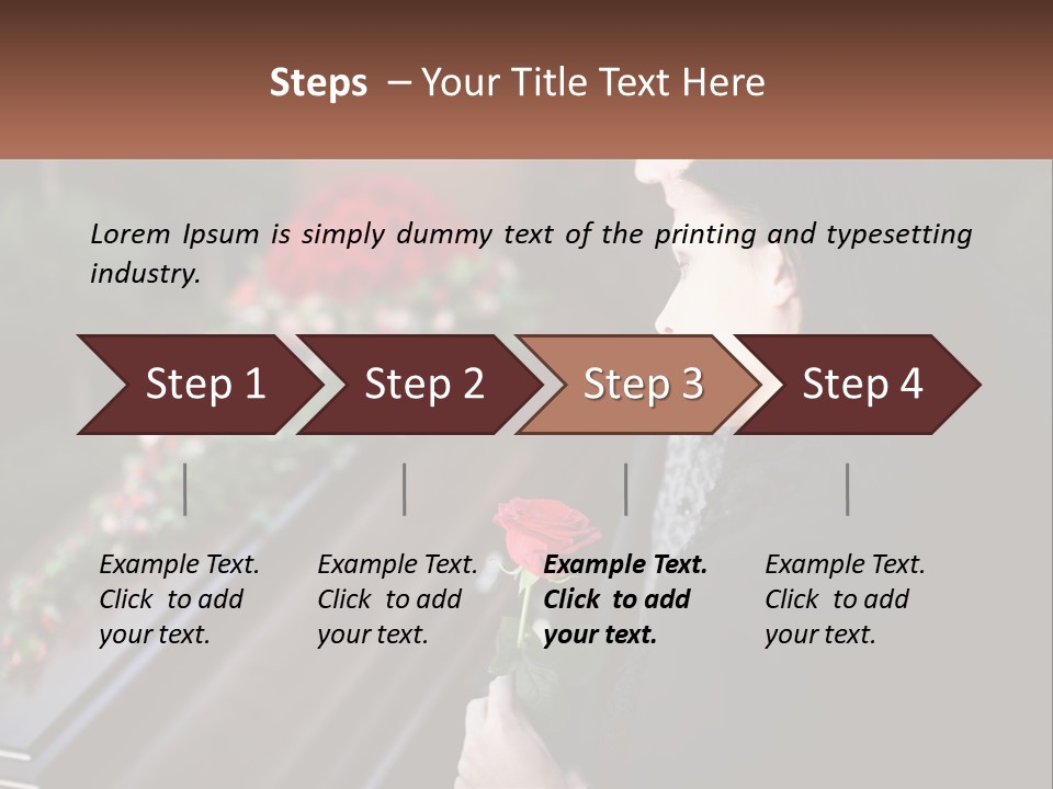 Man Family Flower PowerPoint Template