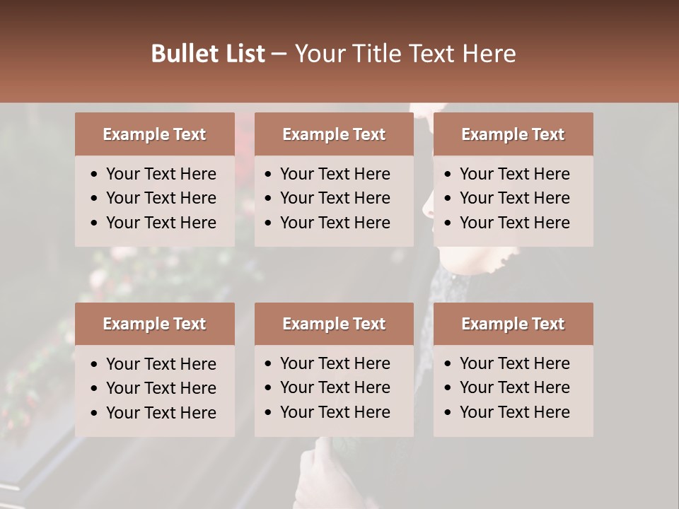 Man Family Flower PowerPoint Template