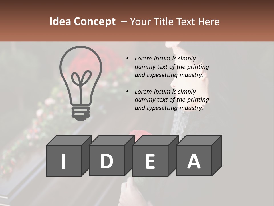 Man Family Flower PowerPoint Template