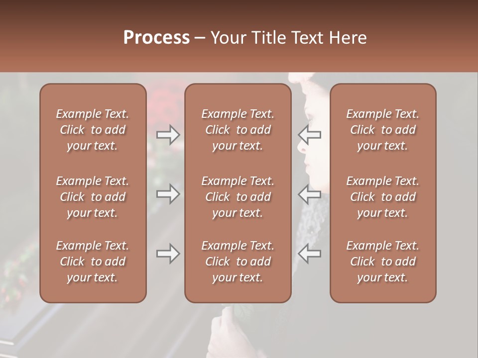 Man Family Flower PowerPoint Template