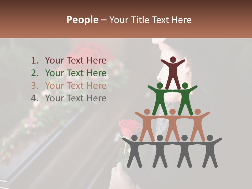 Man Family Flower PowerPoint Template