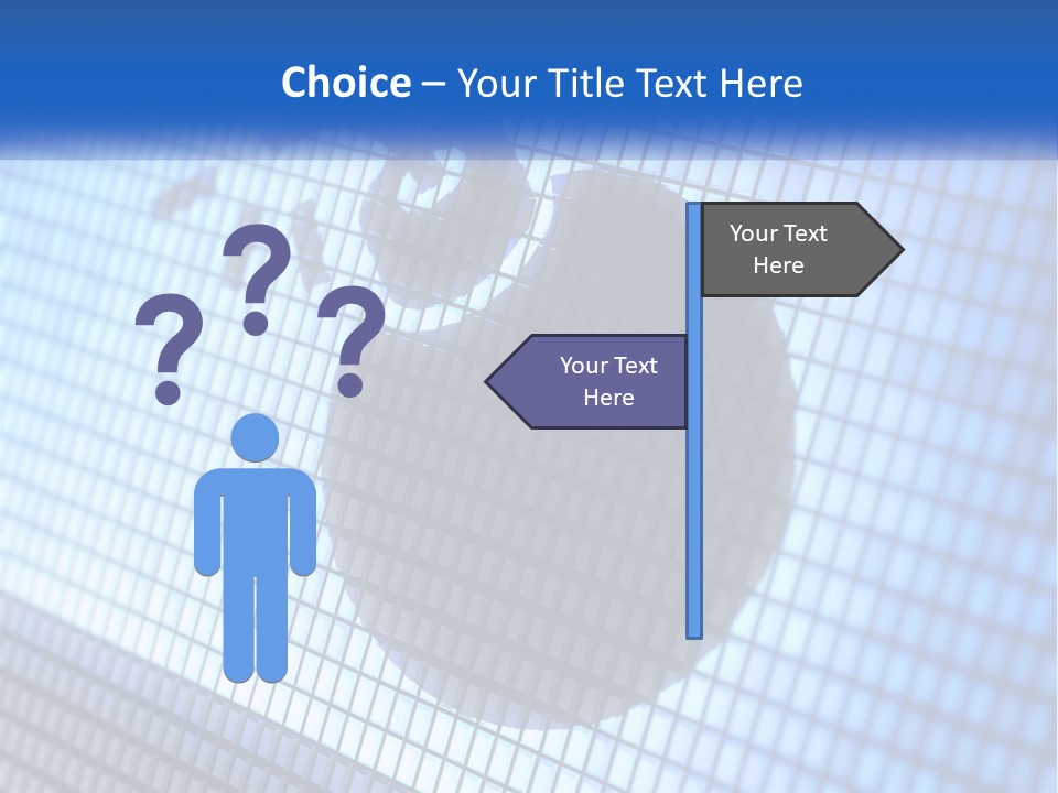 Emblem Destruction Signal PowerPoint Template