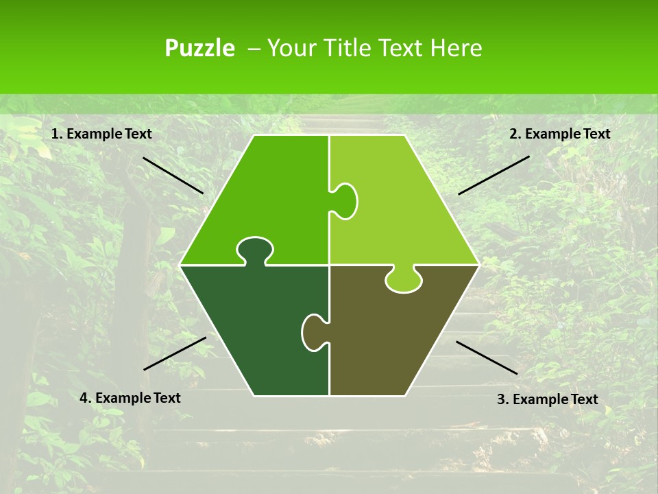 Stairway Forest Park PowerPoint Template