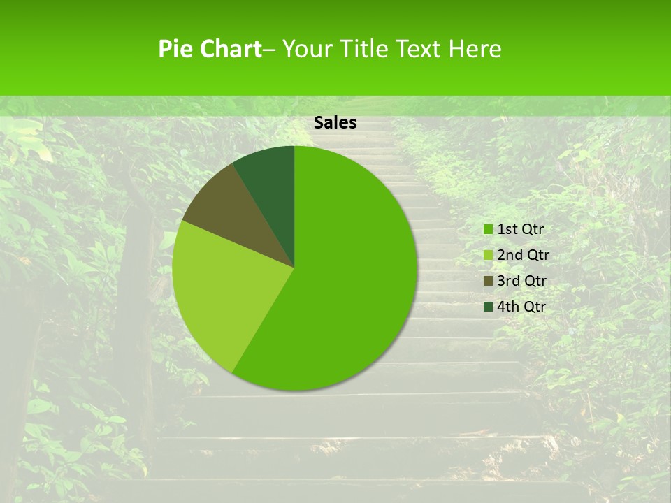 Stairway Forest Park PowerPoint Template