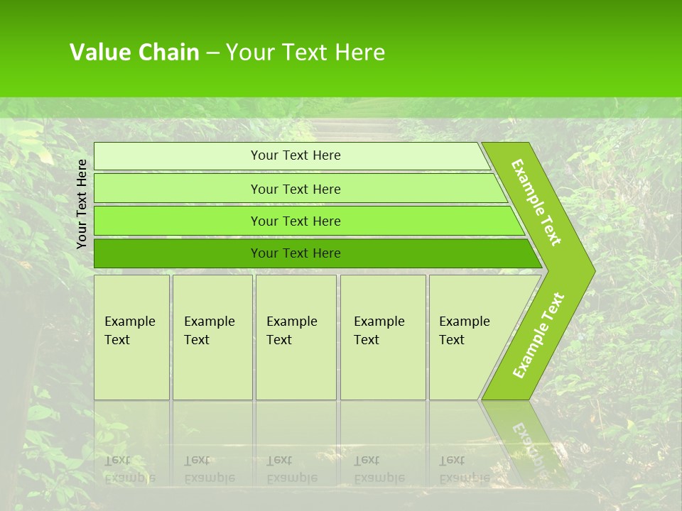 Stairway Forest Park PowerPoint Template